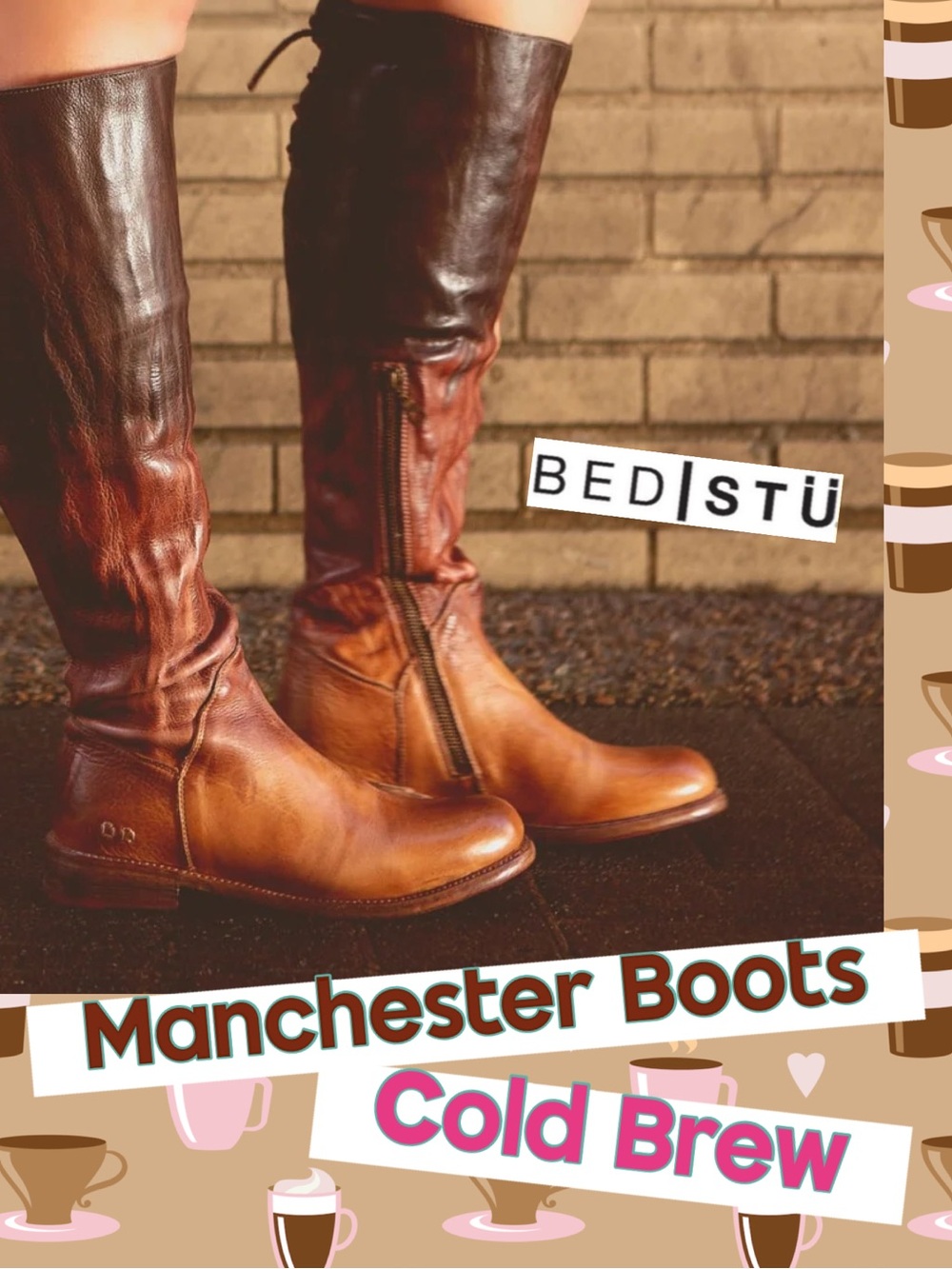 Manchester, 8 & 9.5, Boots, KNEE HIGH, Rare! COLD BREW Lux, Dip Dye, NEW in BOX!